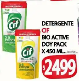 Supermercados Caracol Cif detergente bio active oferta