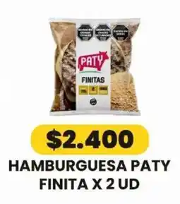 Autoservicio Capo Paty hamburguesa finita oferta