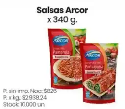 Changomas Arcor salsas oferta