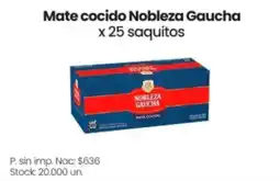 Changomas Nobleza Gaucha mate cocido oferta