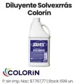 Changomas Colorin diluyente solvexrrás oferta