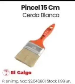 Changomas El Galgo pincel 15 cm cerda blanca oferta