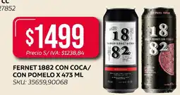 Supermercados Yaguar Fernet 1882 con coca/con pomelo oferta