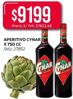 Supermercados Yaguar Cynar aperitivo 750 cc oferta