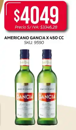 Supermercados Yaguar Gancia americano 450cc oferta