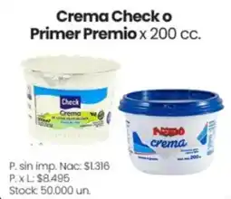 Changomas Check crema oferta
