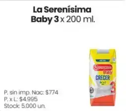 Changomas La serenisima baby oferta