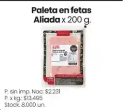 Changomas Aliada paleta en fetas oferta