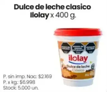 Ilolay dulce de leche clasico