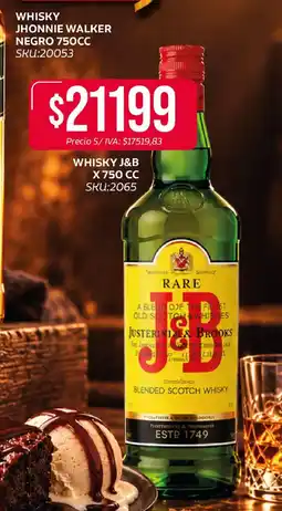 Supermercados Yaguar J&B whisky rare oferta