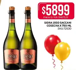 Supermercados Yaguar Sidra 1930 Saccani oferta