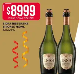 Supermercados Yaguar Sidra 1888 saenz briones oferta