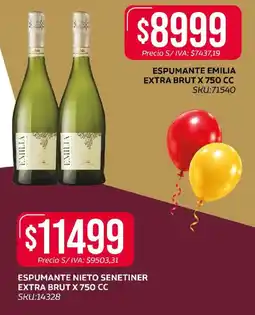 Supermercados Yaguar Emilia espumante extra brut oferta