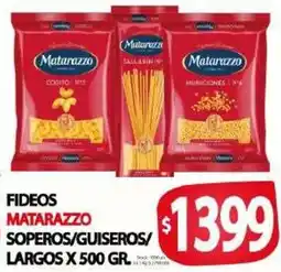 Supermercados Caracol Matarazzo fideos soperos/guiseros/largos oferta