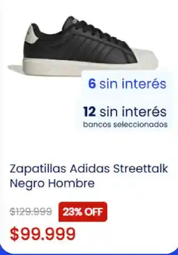 Coppel Adidas zapatillas streettalk negro hombre oferta
