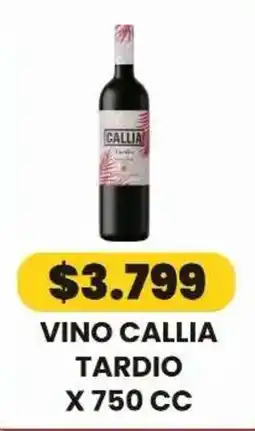 Autoservicio Capo Callia vino tardio oferta