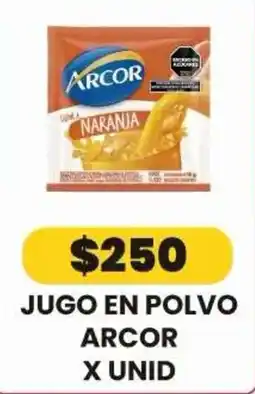 Autoservicio Capo Arcor jugo en polvo naranja oferta