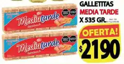Supermercados Caracol Bia galletitas mediatarde sandwich oferta