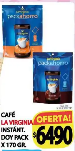 Supermercados Caracol La virginia café instantáneo oferta