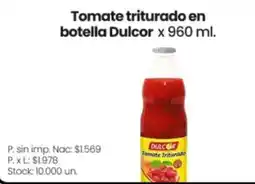 Changomas Dulcor tomate triturado oferta