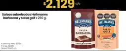 Changomas Hellmanns salsas saborizadas barbacoa y salsa golf oferta