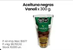Changomas Vanoli aceituna negras oferta