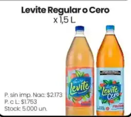 Changomas Levite regular o cero oferta