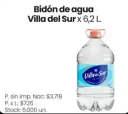Changomas Villa del Sur bidón de agua oferta