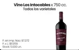 Changomas Los intocables vino oferta