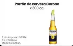 Changomas Corona porron de cerveza oferta
