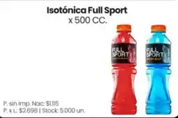 Changomas Full sport isotónica oferta