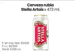 Changomas Stella Artois cerveza rubia oferta