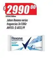Supermercados Comodin Rexona - jabon oferta