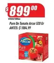Supermercados Comodin Arcor - pure de tomate oferta