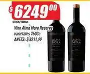 Supermercados Comodin Alma mora - vino reserva varietales 750cc oferta