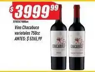 Supermercados Comodin Chacabuco - vino chabuco varietales 750cc oferta