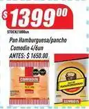Supermercados Comodin Comodin - pan hamburguesa/pancho 4/6un oferta