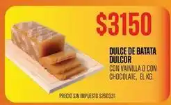 Supermercados Vea Dulcor - dulce de batata oferta