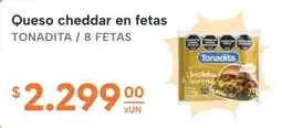 El Milagro Mayorista Tonadita queso cheddar en fetas oferta