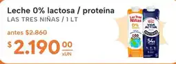 El Milagro Mayorista Las tres niñas leche 0% lactosa / proteína oferta