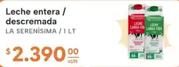 El Milagro Mayorista La serenisima leche entera / descremada oferta