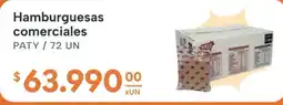El Milagro Mayorista Paty hamburguesas comerciales oferta