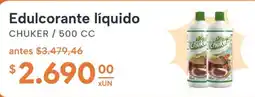 El Milagro Mayorista Chuker edulcorante liquido oferta