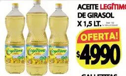 Supermercados Mariano Max Legítimo aceite de girasol oferta