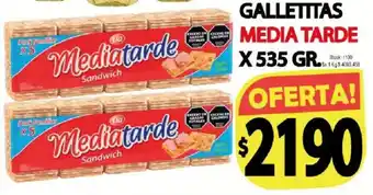 Lia galletitas mediatarde sandwich