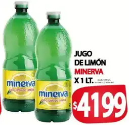 Supermercados Mariano Max Minerva jugo 100% de limon oferta