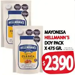 Supermercados Mariano Max Hellmann's mayonesa oferta