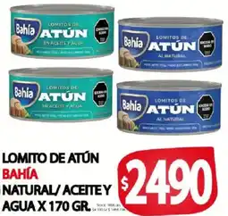 Supermercados Mariano Max Bahía lomito de atún natural/aceite y agua oferta