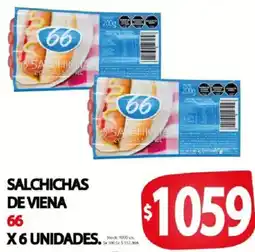 Supermercados Mariano Max 66 salchichas de viena oferta