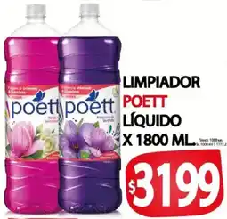 Supermercados Mariano Max Poett limpiador liquido oferta